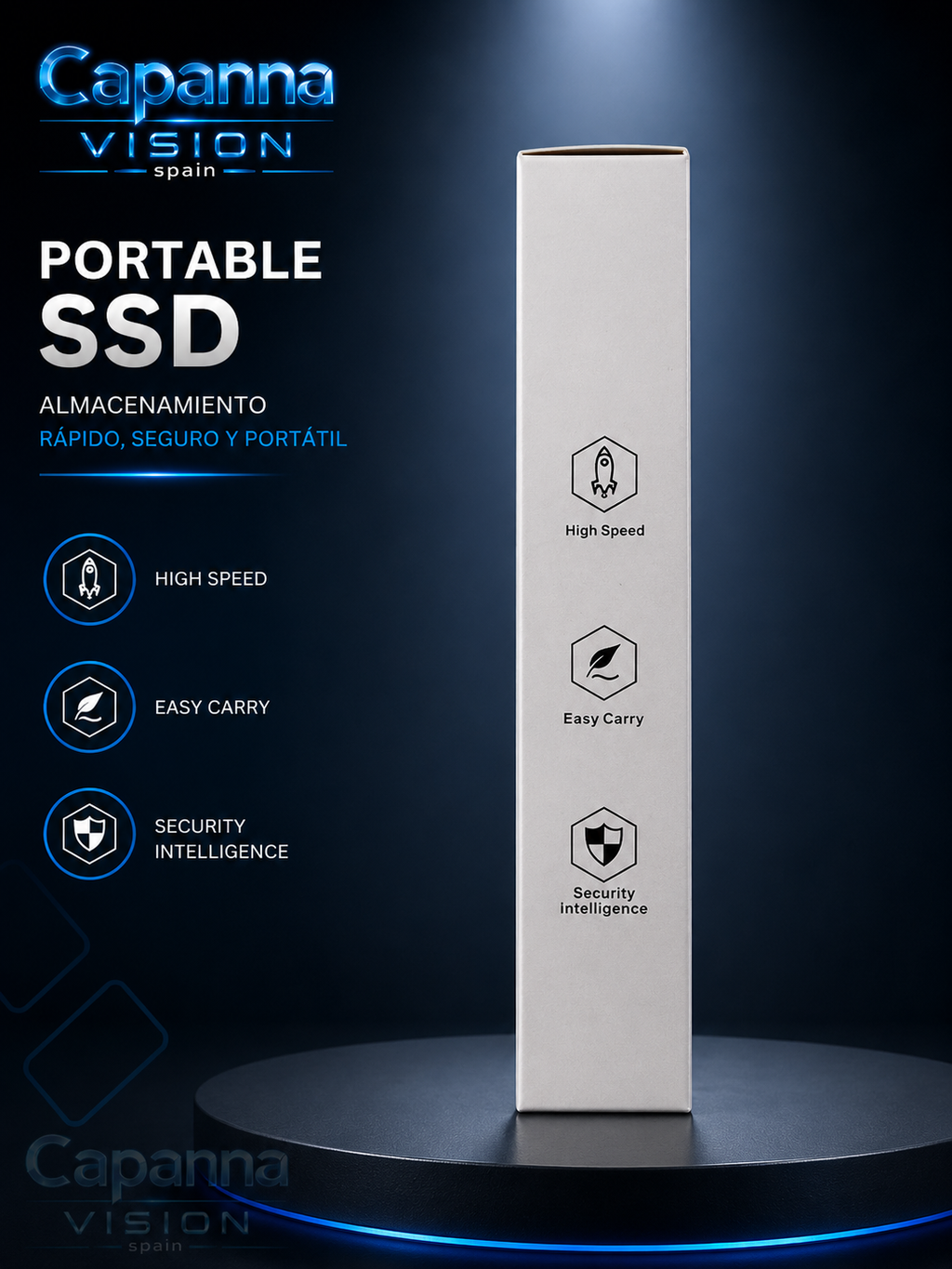SSD Externo Portátil USB 3.0 – 1TB a 30TB | Disco Duro Compacto de Alta Velocidad