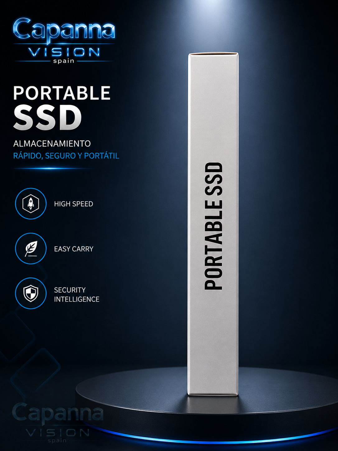 SSD Externo Portátil USB 3.0 – 1TB a 30TB | Disco Duro Compacto de Alta Velocidad