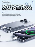 Batería Externa Magnética Ultra Slim 10.000 mAh con Carga Inalámbrica y USB-C